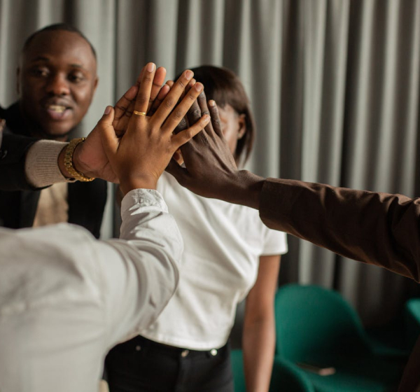 Voluntários reunidos